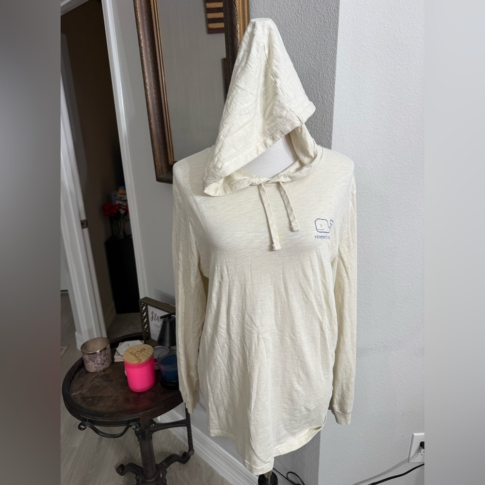 Vineyard Vines Off-White Hooded Pullover